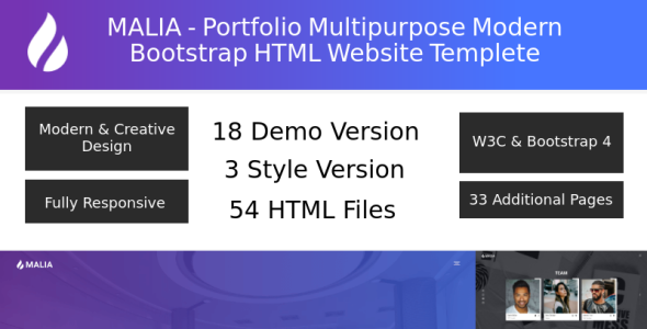 портфолио универсальный современный шаблон начальной загрузки целевой страницы