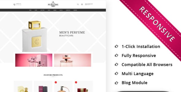 отзывчивый шаблон opencart для косметического магазина