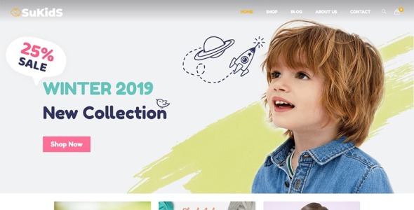 baby shop &amp; kids store wordpress . тема woocommerce