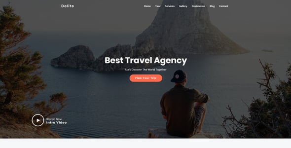 шаблон целевой страницы туристического агентства