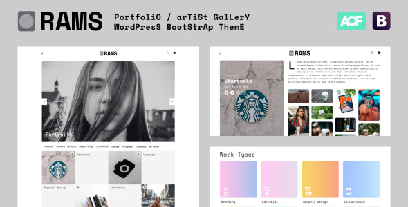 портфолио художника галерея wordpress тема