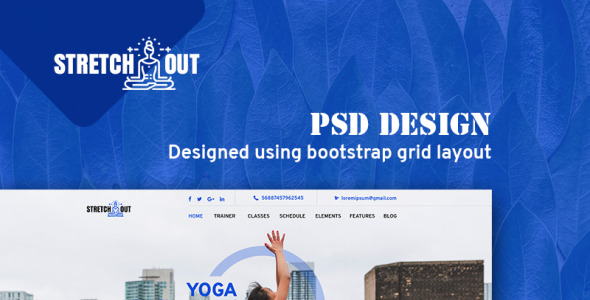 PSD шаблон на тему графика