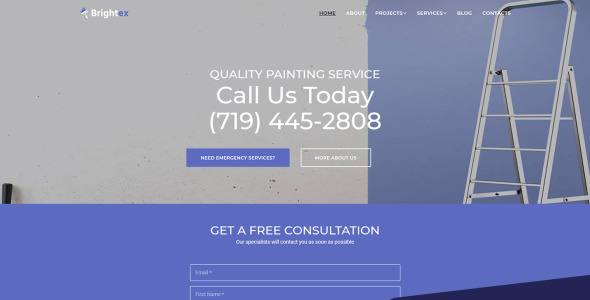 услуги покраски moto cms 3 шаблон