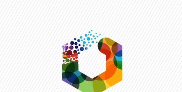 Шаблон логотипа на тему графика