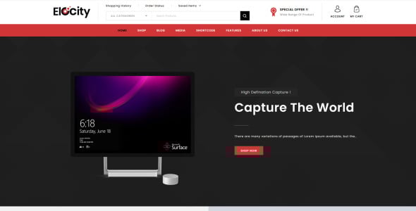 электроника woocommerce тема