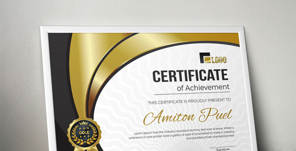 Шаблон сертификата на тему графика