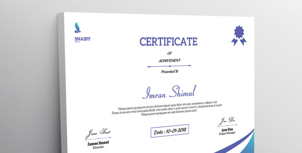 Шаблон сертификата на тему графика