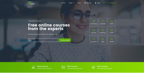 онлайн образование и преподавание wordpress тема