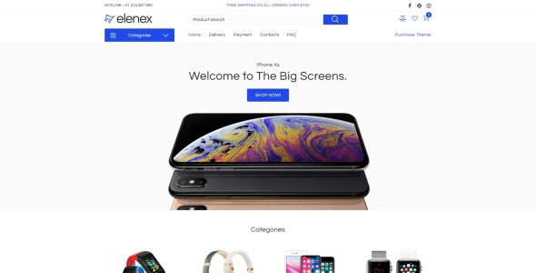 гаджеты электронная коммерция классическая тема elementor woocommerce