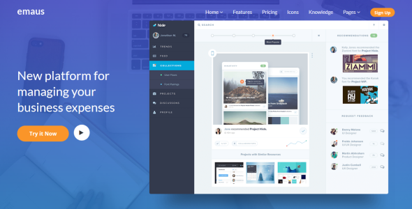SaaS, WebApp, Ebook Joomla Template