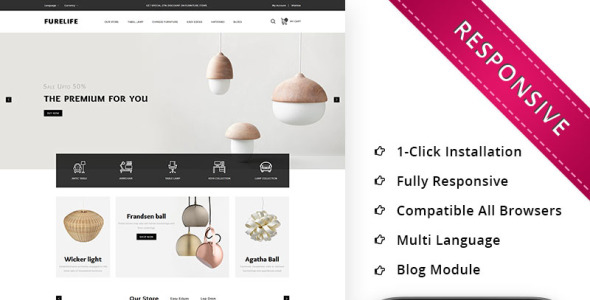 мебельный магазин отзывчивый шаблон opencart