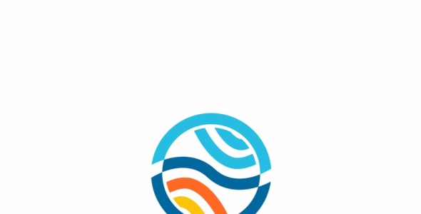 Шаблон логотипа на тему графика