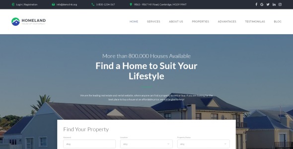 агентство недвижимости classic bootstrap4 html шаблон целевой страницы