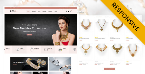regal jewel store opencart шаблон