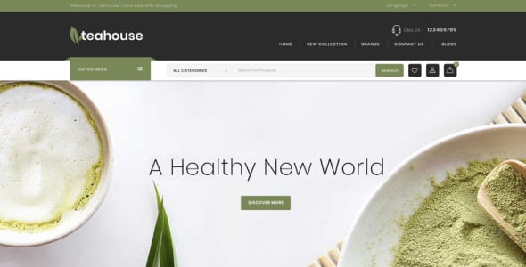 Food &amp; Drinks Store OpenCart Template