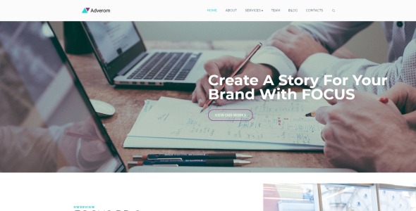pr компания многофункциональная современная тема wordpress elementor