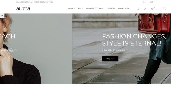 модный магазин clean bootstrap ecommerce prestashop theme