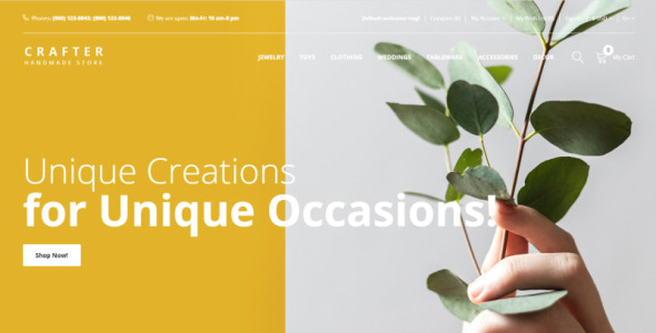 подарки многостраничный творческий шаблон opencart