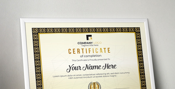 Шаблон сертификата на тему графика