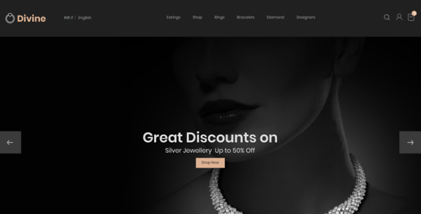 ювелирные изделия черный prestashop тема