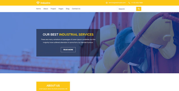 Адаптивный PSD шаблон на тему металлургическая компания