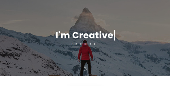 шаблон целевой страницы личного портфолио