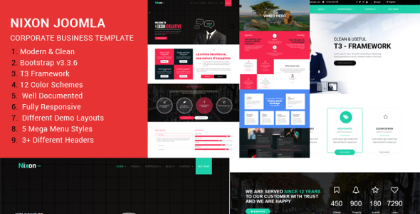 адаптивный универсальный шаблон joomla