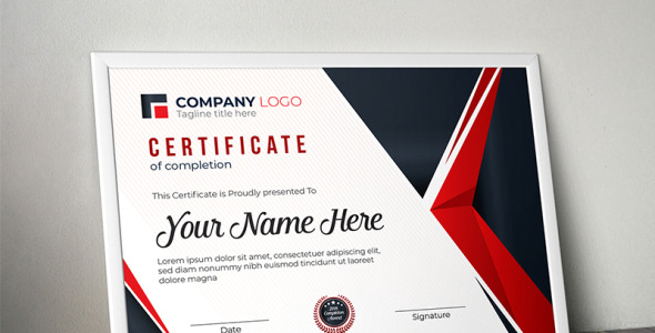 Шаблон сертификата на тему графика