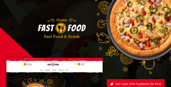 тема фастфуда prestashop