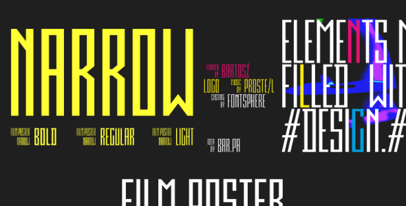 Шрифт на тему графика