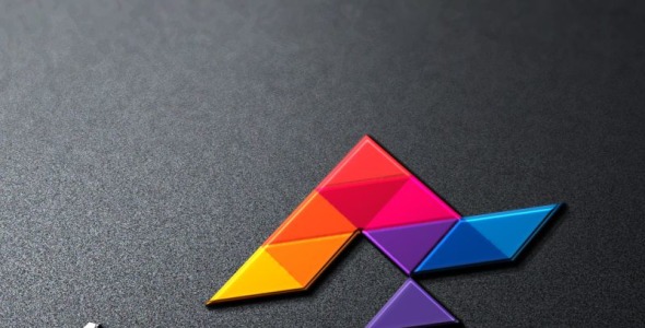 Шаблон логотипа на тему графика