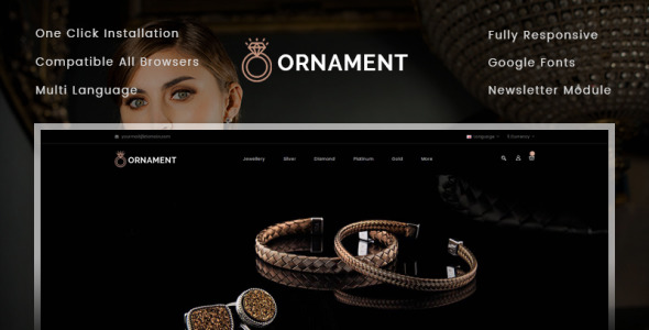 шаблон opencart ювелирного магазина