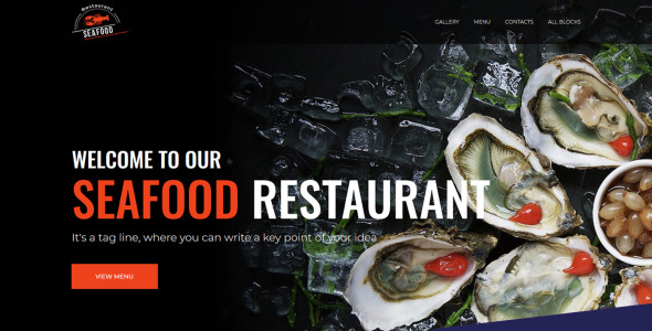 шаблон целевой страницы ресторана