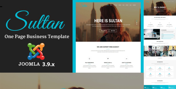 одностраничный шаблон joomla