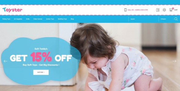 магазин игрушек clean bootstrap ecommerce prestashop theme