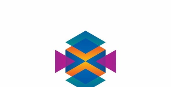 Шаблон логотипа на тему графика