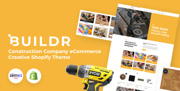 строительная компания ecommerce creative shopify theme