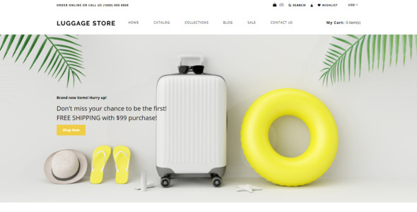 travel store ecommerce modern shopify theme