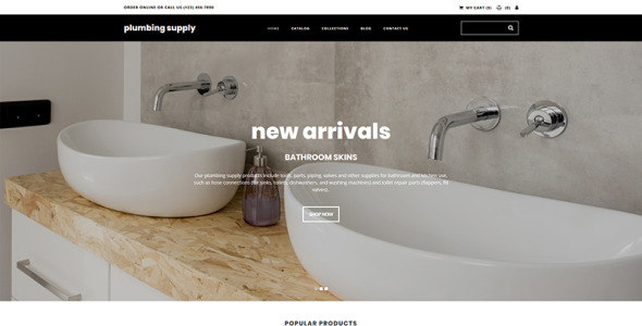 сантехника поставка motocms шаблон электронной коммерции