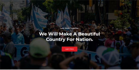 шаблон политической целевой страницы