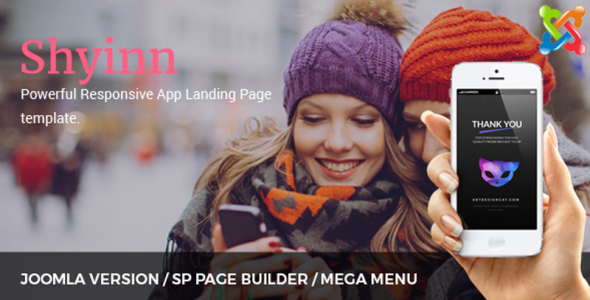 адаптивное приложение landing joomla шаблон