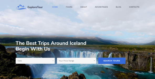 туристическое агентство современный html шаблон целевой страницы