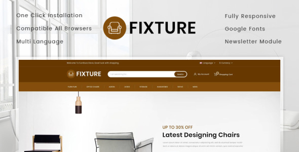 интернет-магазин мебели opencart шаблон