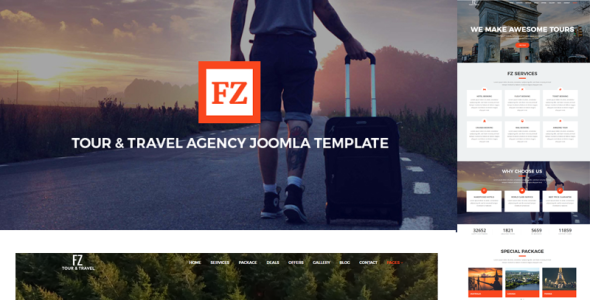 шаблон tour &amp; travel agency joomla
