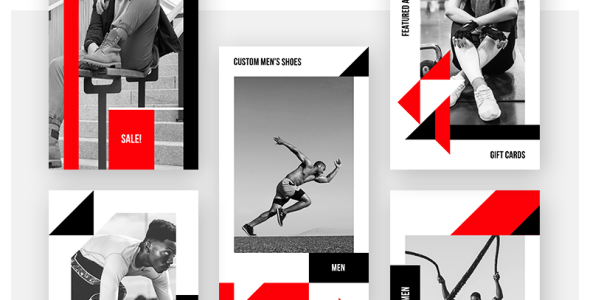 Шаблон для соцсетей на тему графика