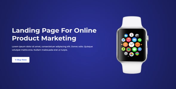 шаблон целевой страницы маркетинга продукта