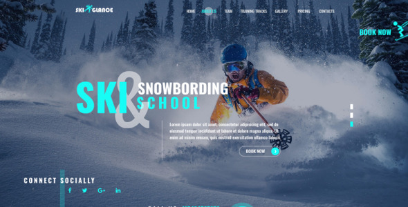 PSD шаблон на тему спорт