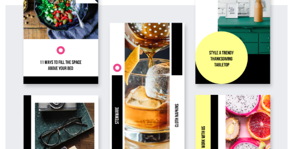 Шаблон для соцсетей на тему графика