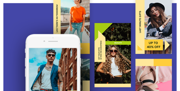 Шаблон для соцсетей на тему графика