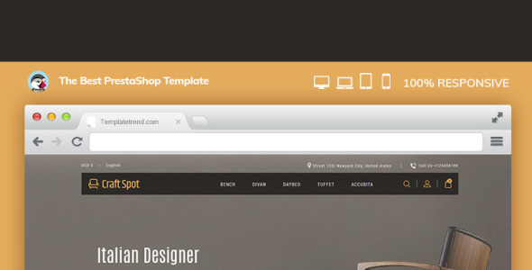 ремесленная мебель интерьер prestashop тема